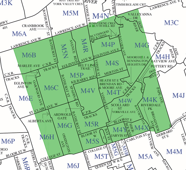 Areas serviced in Toronto by Royal Standard Landscaping